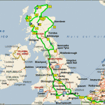 Mappa del viaggio in camper in Scozia