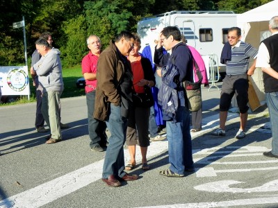Valter Rosso e Beppe Tassone al raduno di Barge Valter Rosso e Beppe Tassone al raduno di Barge
