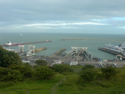 Vista sul porto di Dover