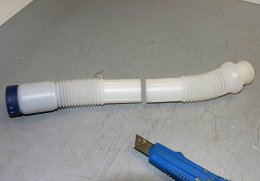 Tagliare in due il manicotto Tagliare in due il manicotto