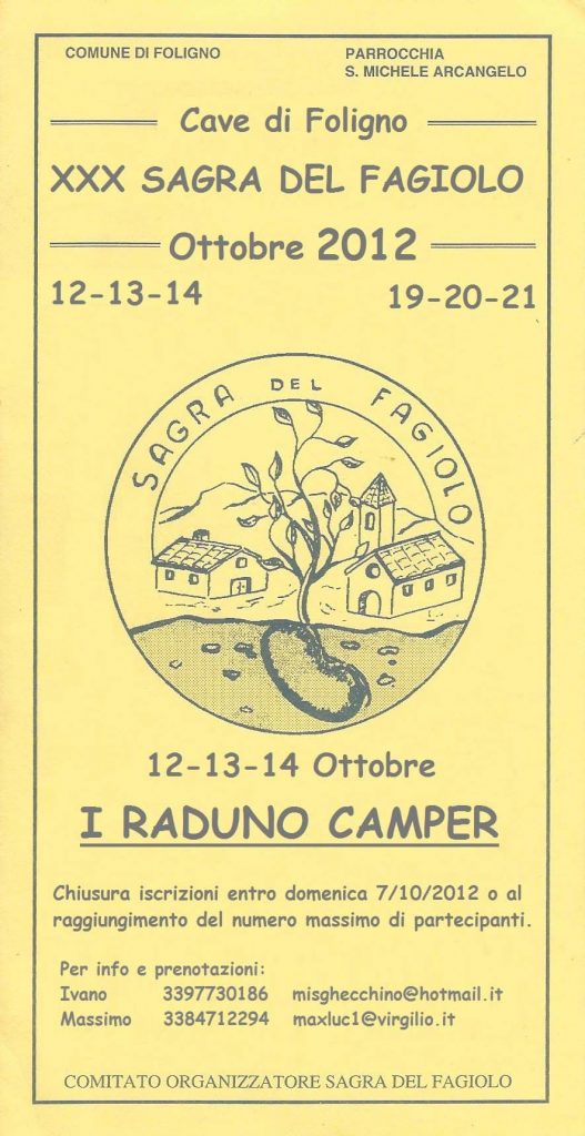 1° raduno camper Cave di Foligno