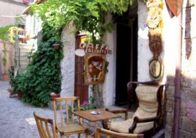 Calcata, vicolo Caffè degli artisti