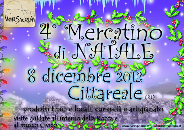 Mercatino di Natale nel piccolo borgo di Cittareale