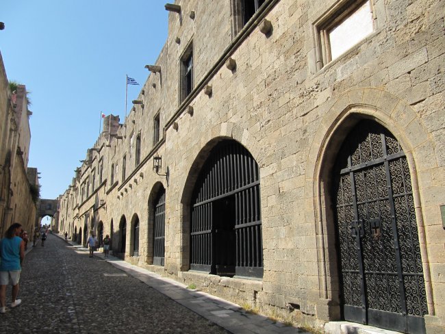 Via dei Cavalieri a Rodi