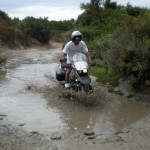 Guado Saleccia in moto