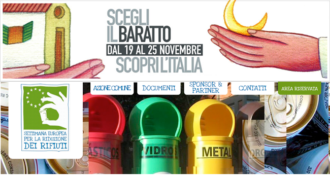 La settimana del baratto e dei rifiuti