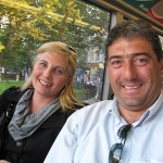 Nunzio e Laura sull'autobus