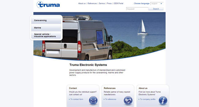 Il nuovo sito Truma Electronic Systems