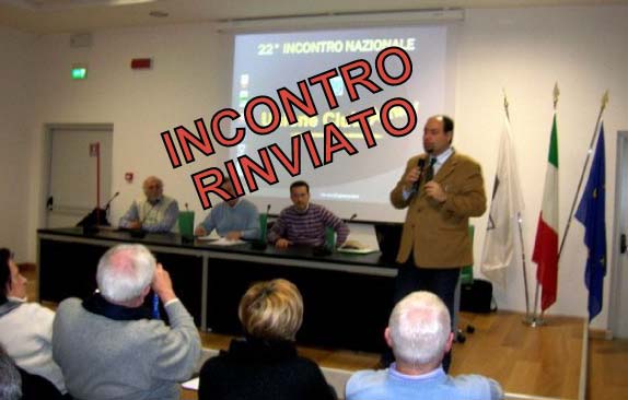 Rinvio XXVI° Incontro Nazionale UCA di Carrara