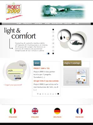 Nuovo sito internet Project 2000
