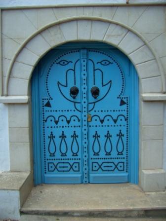 Una porta a Sidi Bou Said