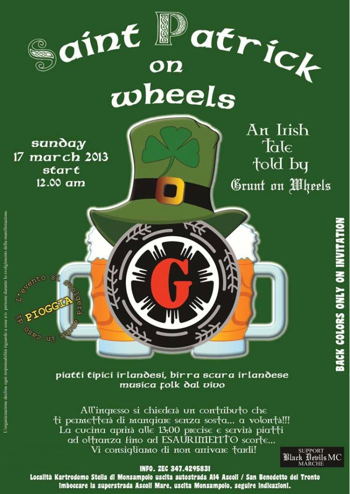 Motoraduno SAINT PATRICK ON WHEELS