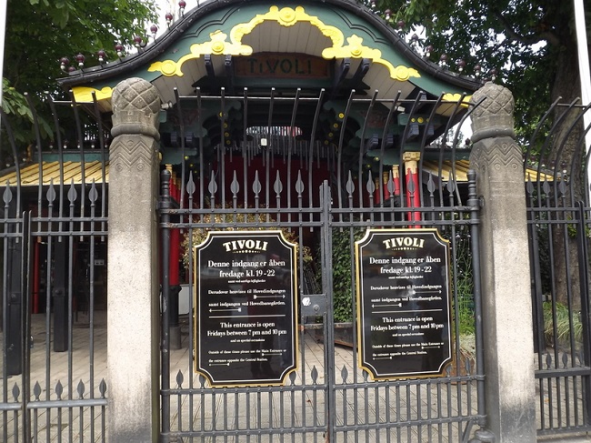 Ingresso de 'I Giardini di Tivoli' a Copenaghen