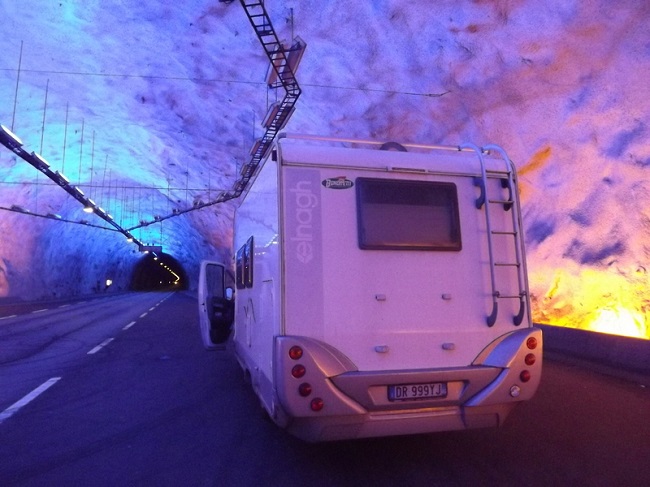 Luci particolari di una galleria