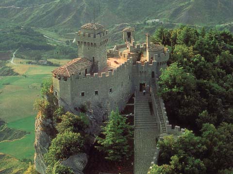 San Marino visto dall'alto