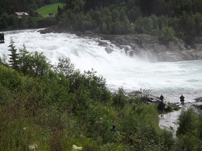 Tipico esempio di una delle tante cascate presenti lungo il percorso