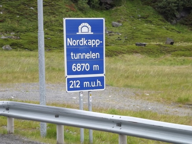 Tunnel che porta nell’isola di Magerøya