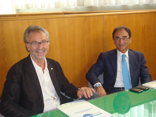 Da sinistra il Presidente Luigi Boschetti con il Sindaco di Catanzaro Sergio Abramo
