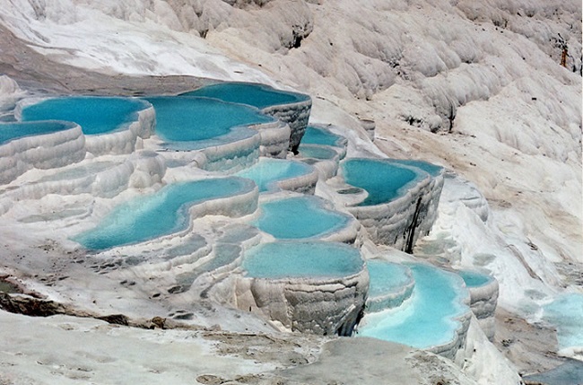 Formazioni di calcare e travertino a Pamukkale Formazioni di calcare e travertino a Pamukkale