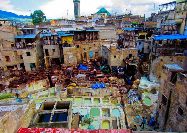 Vasche della tintura a Fes Vasche della tintura a Fes