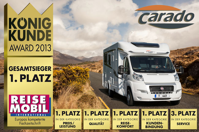 Carado – Vincitore assoluto Award König Kunde 2013 Carado – Vincitore assoluto Award König Kunde 2013