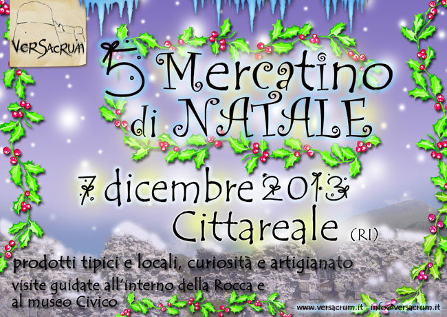 5° Mercatino di Natale a Cittareale (RI) 2013