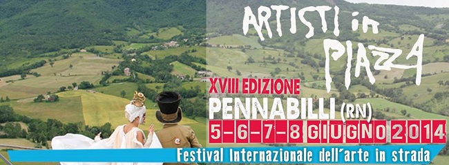 Festival Internazionale dell'Arte in Strada dal 1997. 18° edizione dal 5 - 6 - 7 - 8 giugno 2014 a Pennabilli (Emilia Romagna)