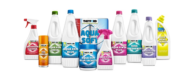 Thetford: il nuovo Aqua Rinse Spray e la nuova veste grafica dei prodotti