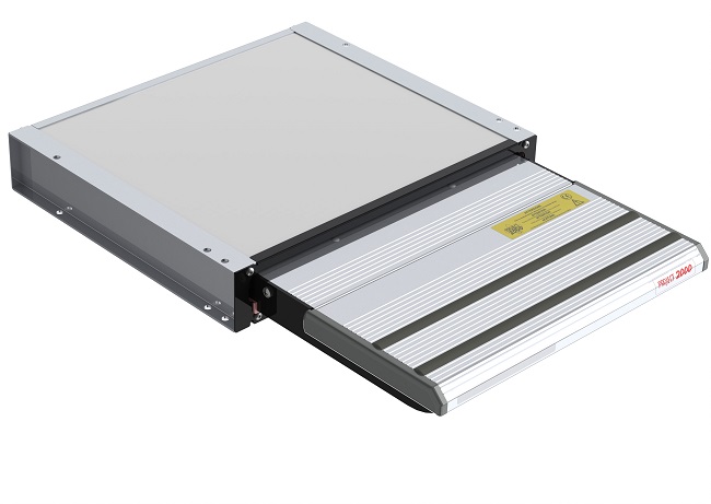 10856: il nuovo  gradino elettrico Project 2000 a scomparsa con scorrimento orizzontale