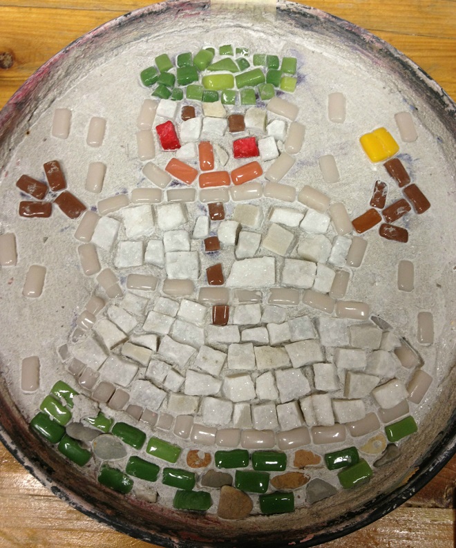 uno dei mosaici realizzati durante il laboratorio didattico