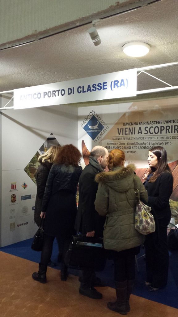 Lo stand di RavennAntica allestito presso tourismA
