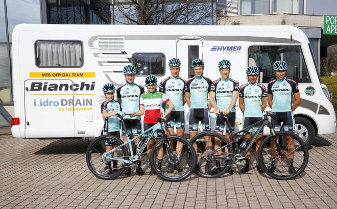 HYMER partner del Team Bianchi MTB per il 2015