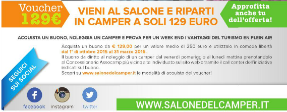 Voucher Salone del Camper 2015