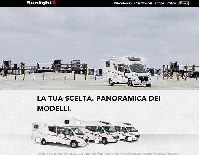 SUNLIGHT lancia sito internet e pagina Facebook in Italiano