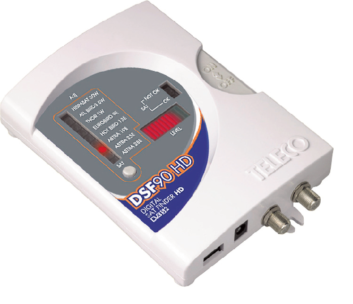 DSF90 HD DVB S2: L’unico puntatore 100% HD per antenne satellitari manuali o semiautomatiche!