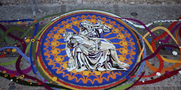 Il 10 e 11 giugno tornano a Spello le artistiche Infiorate del Corpus Domini