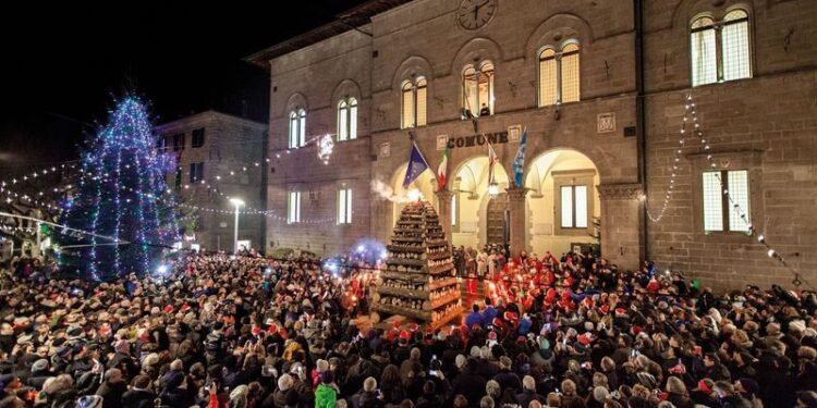 Ad Abbadia San Salvatore (SI)  il 24 dicembre si accendono le tradizionali Fiaccole