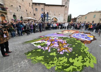 Il 21 e il 22 giugno a Spello (PG) tornano le artistiche Infiorate del Corpus Domini