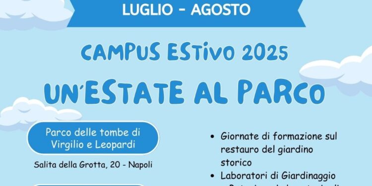 Un’estate al Parco: tanti eventi per ragazzi al Parco delle Tombe di Virgilio e Leopardi di Napoli