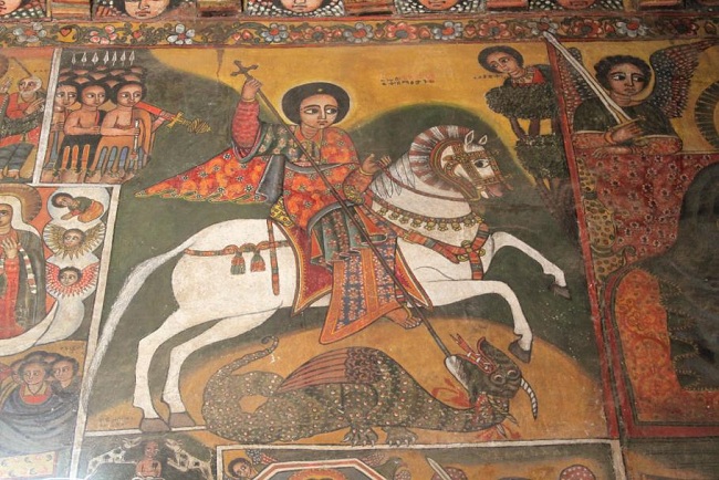 Dipinto nella chiesa di Debre Berhan Selassie Dipinto nella chiesa di Debre Berhan Selassie