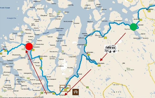 Da Sorstraumen a Tromsø Da Sorstraumen a Tromsø