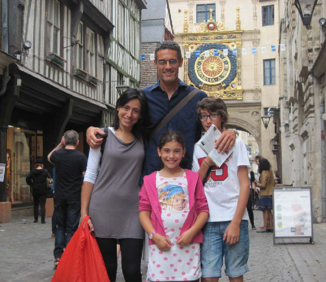 Il Gros-Horloge con orologio astronomico a Rouen Il Gros-Horloge con orologio astronomico a Rouen
