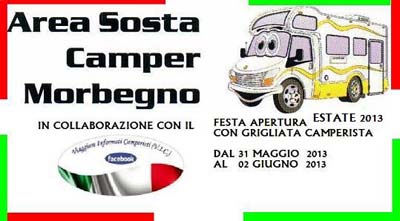 Festa di apertura estate con Viaggiare Informati Camperisti a Morbegno Festa di apertura estate con Viaggiare Informati Camperisti a Morbegno