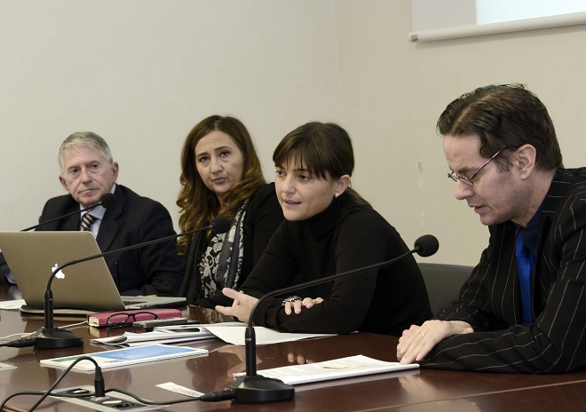 Rapporto Regionale APC - FVG_da sin Gianni Brogini, Francesca Tonini, Debora Serracchiani, Klaus Davi