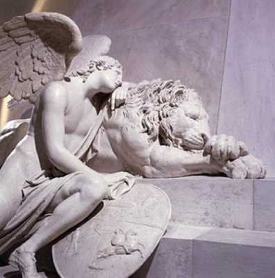 Riproduzione del Monumento funebre a Maria Cristina d'Austria. Particolare Riproduzione del Monumento funebre a Maria Cristina d'Austria. Particolare