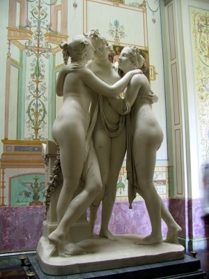 Riproduzione in gesso delle 'Tre Grazie' di Canova a Possagno Riproduzione in gesso delle 'Tre Grazie' di Canova a Possagno