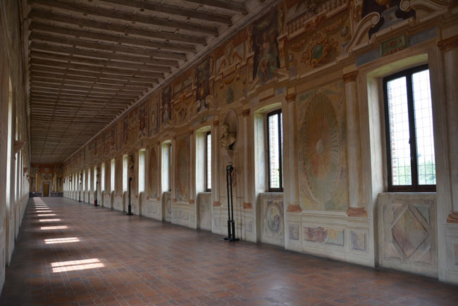 Sabbioneta - Palazzo Giardino Galleria interna Sabbioneta - Palazzo Giardino Galleria interna
