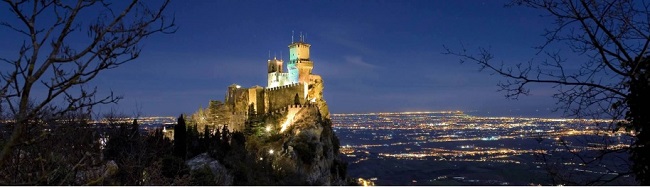 San Marino vista notturna San Marino vista notturna