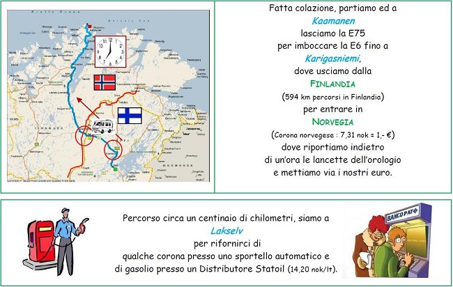 Tragitto Finlandia-Norvegia Tragitto Finlandia-Norvegia
