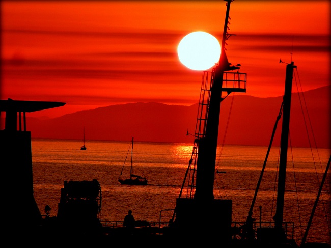 Tramonto a Rio Marina Tramonto a Rio Marina